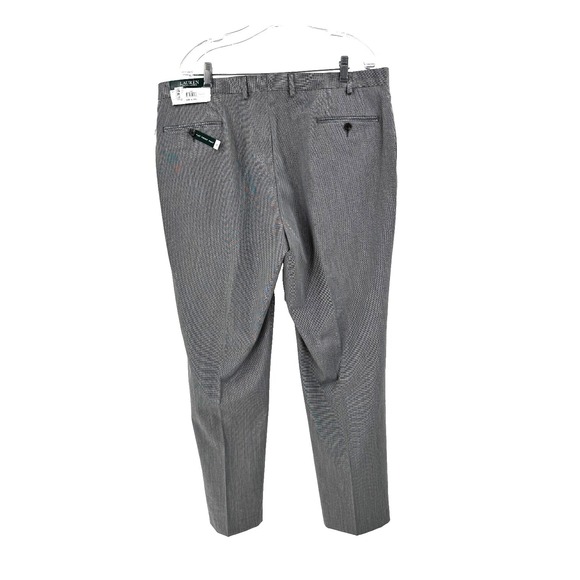 Lauren Ralph Lauren Men's Flat Front Pants 40x32 Gray Dress Causal Preppy NEW - Picture 2 of 7